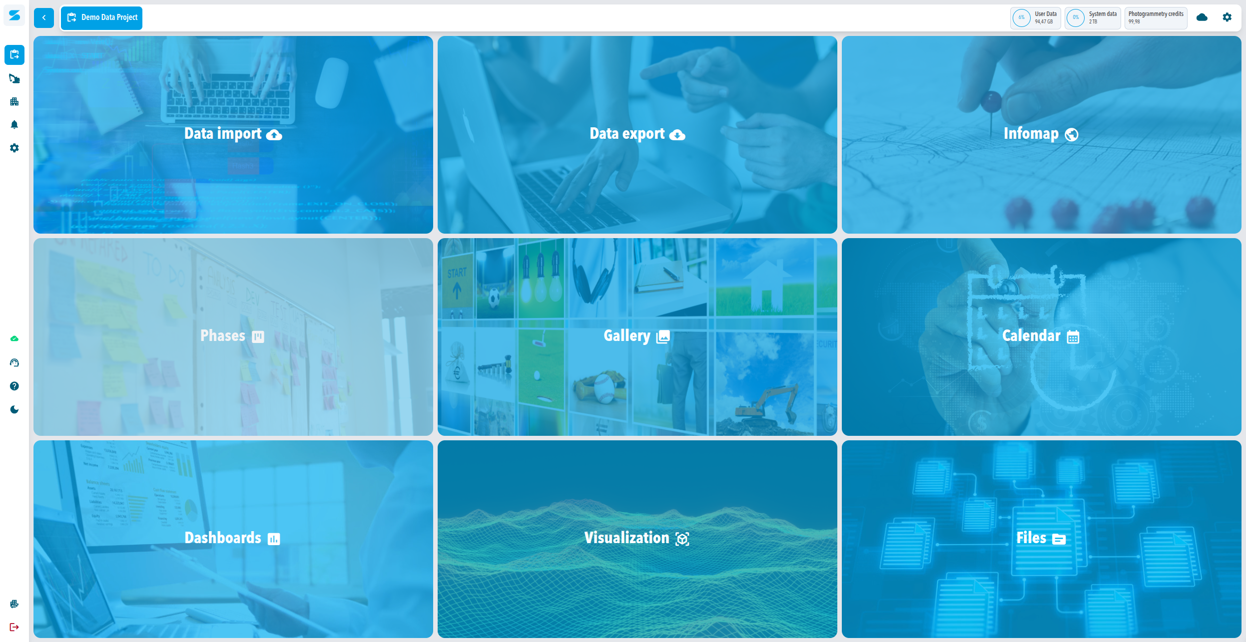 New Project Hub UI